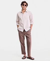 Alfani Men's Tanner Striped Long-Sleeve Shirt, Macy's Exclusive