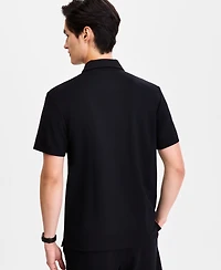 Alfani Men's Short-Sleeve Essential Zip Polo Shirt, Macy's Exclusive