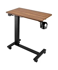 Sugift Overbed Table, Mobile with Electric Lift, Adjustable Height for Home or Office