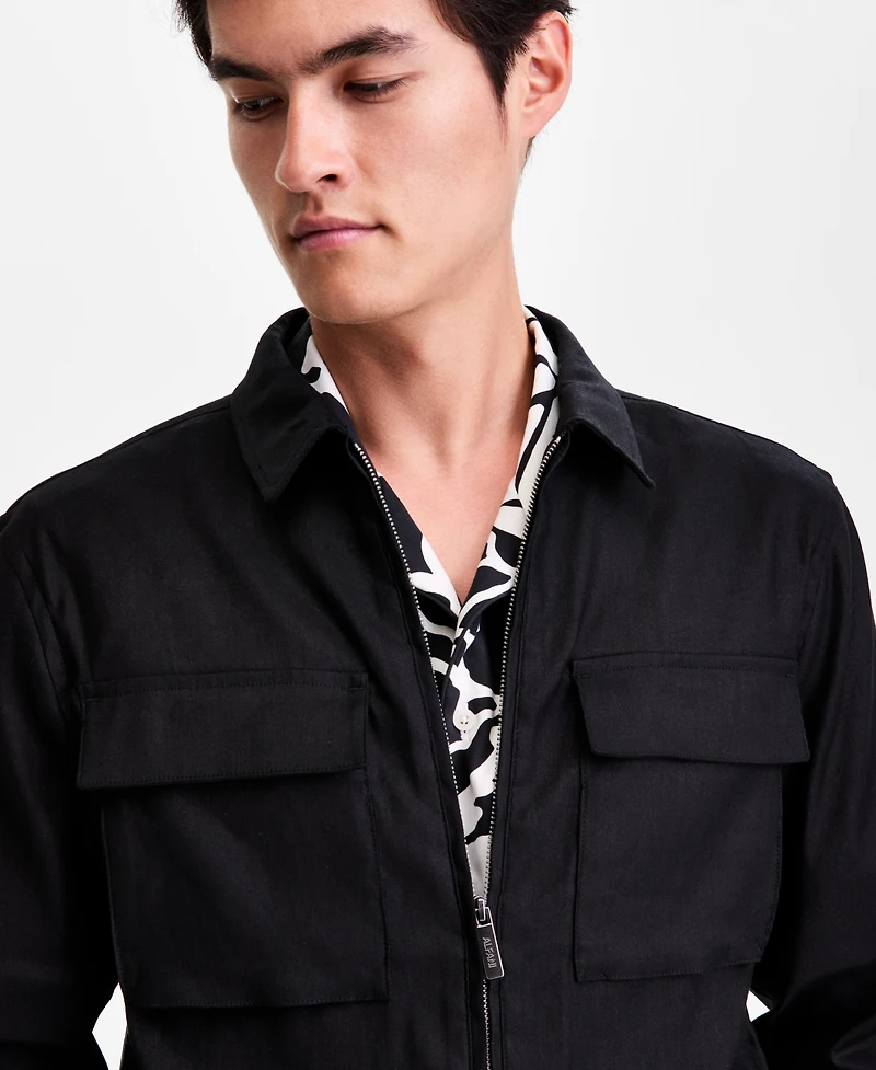 Alfani Men's Long-Sleeve Tech Shirt Jacket, Macy's Exclusive