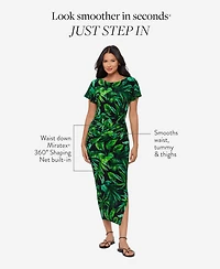 Body by Miraclesuit Women's Verdure Printed Round Neck Dress
