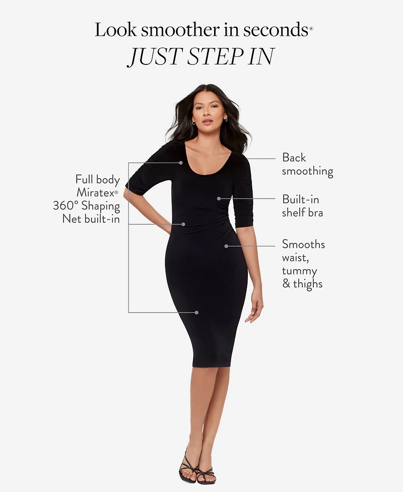 Body by Miraclesuit Women's Lumi Scoop Neck Dress