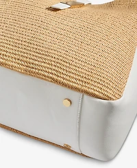 I.n.c. International Concepts Salee Straw Shoulder Handbag, Macy's Exclusive