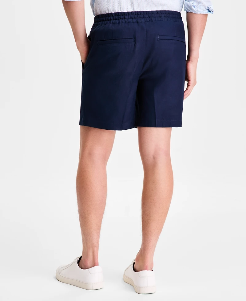 Alfani Men's Linen-Blend Pull On Shorts, Macy's Exclusive