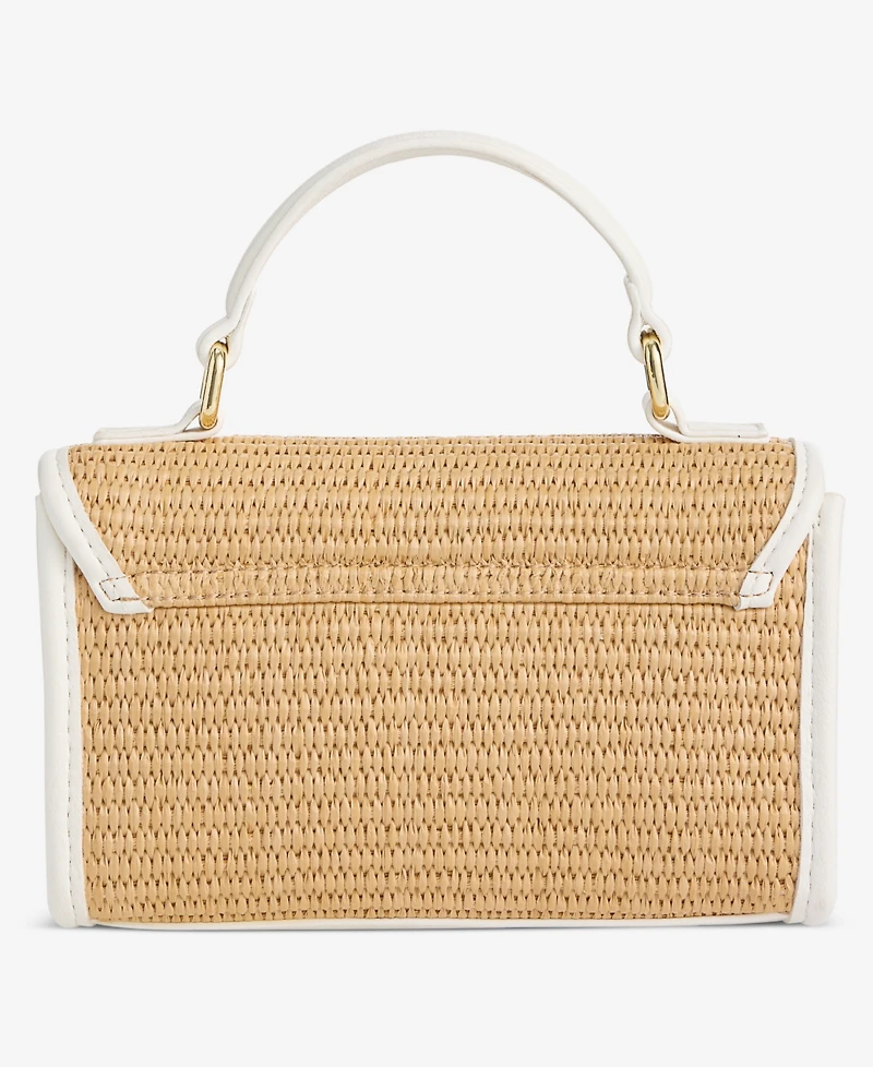 I.n.c. International Concepts Tollann Straw Mini Crossbody Handbag, Macy's Exclusive
