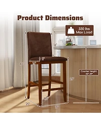 Gouun 26 in Counter Height Bar Stools Set of 2