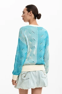 Desigual Women's Two-tone knitted sweater