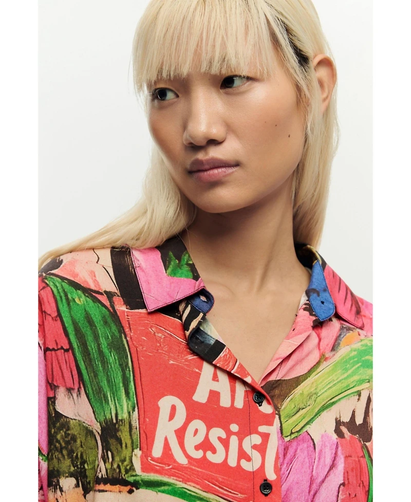 Desigual Women's Floral printed shirt