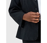 Le Suit Plus Three-Button Notch-Collar Jacket & Slim Skirt