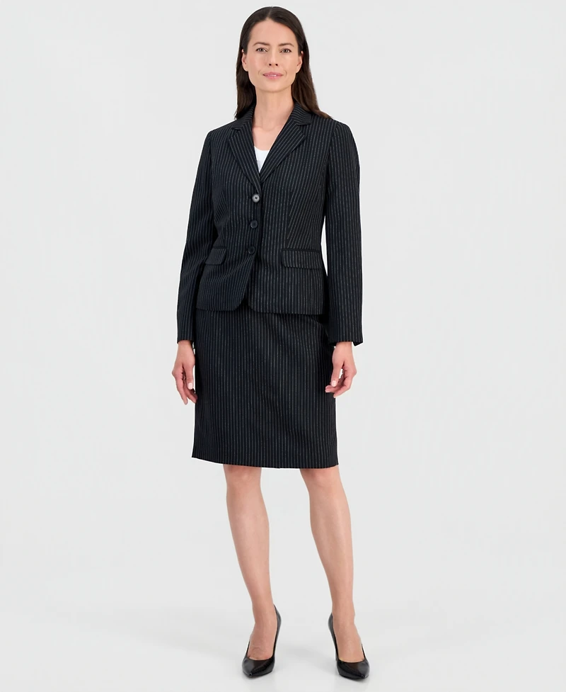 Le Suit Women's Three-Button Notch-Collar Jacket & Slim Skirt