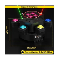 Artudatech 150W Rgbw Moving Head Light with Dmx Control Laser and Strobe.