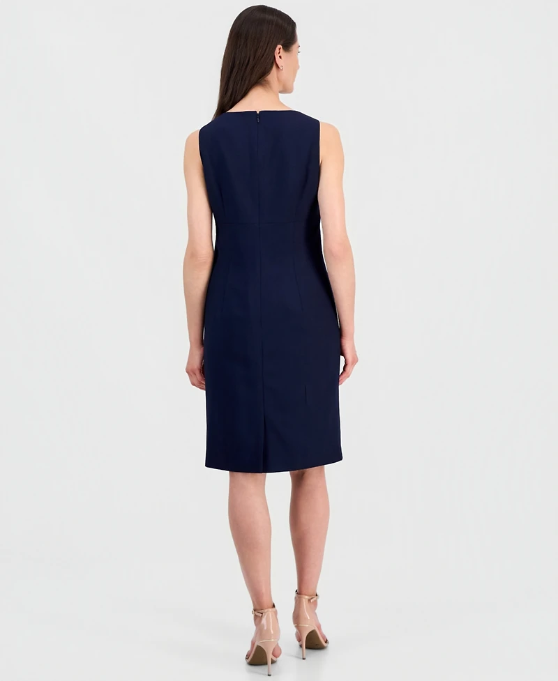 Le Suit Women's Zipper-Pocket Open Cardigan & Empire-Seamed Dress