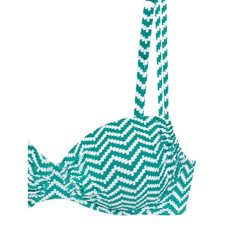 Lascana Women's Chevron Underwire Bikini Swimsuit Top Bra Sizing