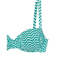 Lascana Women's Chevron Underwire Bikini Swimsuit Top Bra Sizing