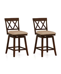 Gouun 24 in Upholstered Counter Height Bar Stools Set of 2