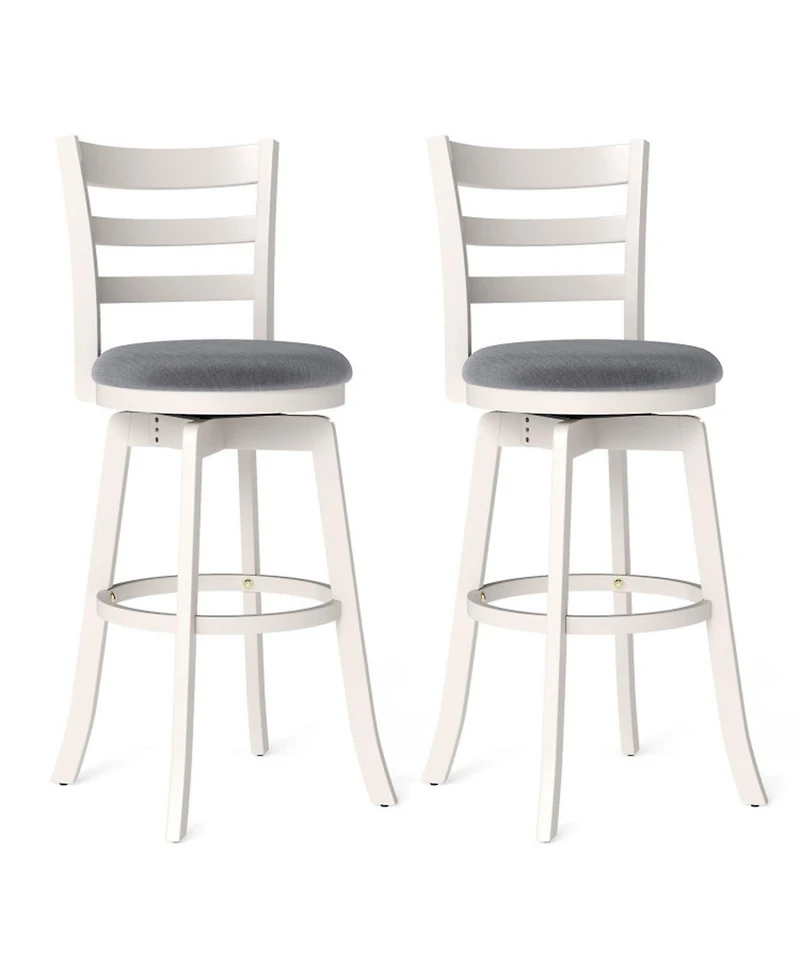 Gouun 30.5 in Swivel Counter Height Bar Stools Set of 2