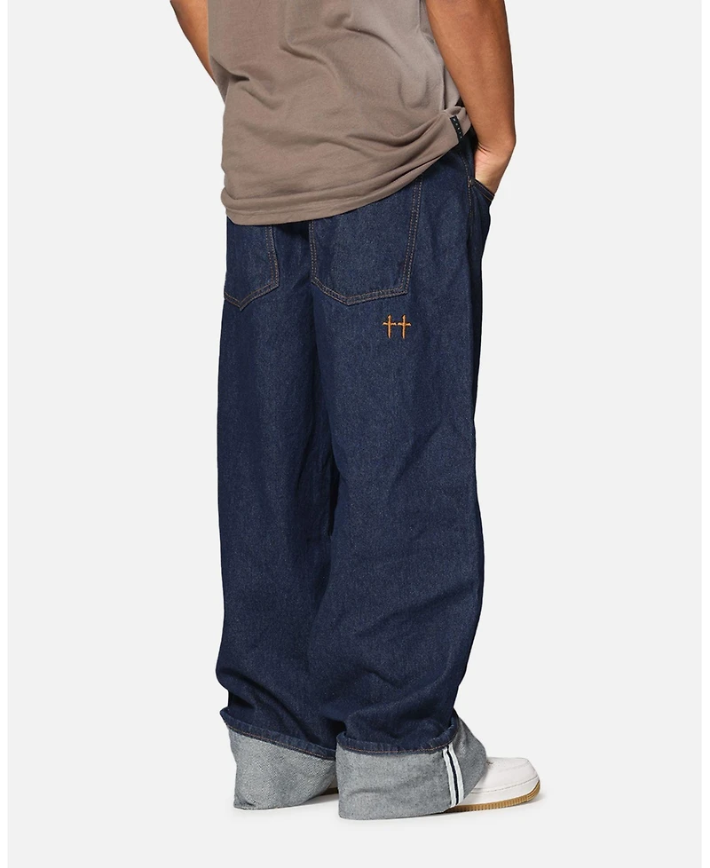 Saint Morta Men's Amplus Selvedge Cuffed Jeans