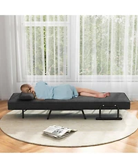 Gouun 6-Position Convertible Sleeper Armchair Lounge Couch with Pillow