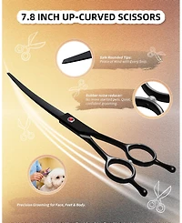 Aronkl Professional Dog Grooming Scissors Set with Nail Clippers Comb for Dogs Cats