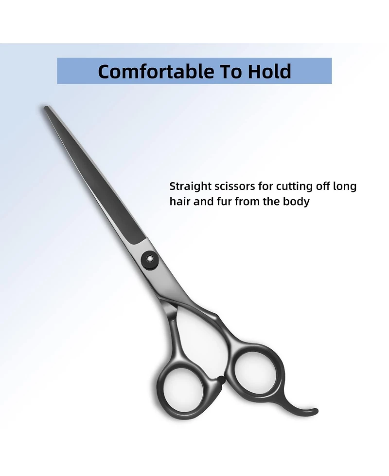Aronkl Professional Dog Grooming Scissors Set with Nail Clippers Comb for Dogs Cats