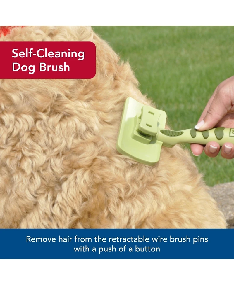 Aronkl Self-Cleaning Slicker Dog Brush Deshedding Gentle for Short Long Hair