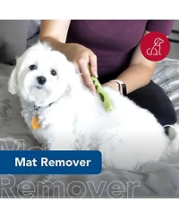 Aronkl Dematting Comb for Dogs Detangles Mats Smooths Coarse Long Medium Hair Comfort Grip Stainless Steel