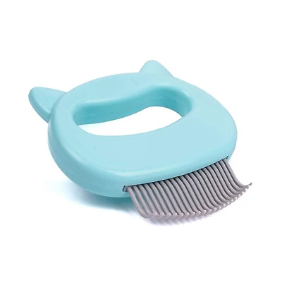 Aronkl Pet Hair Removal Massaging Shell Comb Deshedding Brush Dematting Tool for Cats Dogs Bunnies