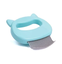 Aronkl Pet Hair Removal Massaging Shell Comb Deshedding Brush Dematting Tool for Cats Dogs Bunnies