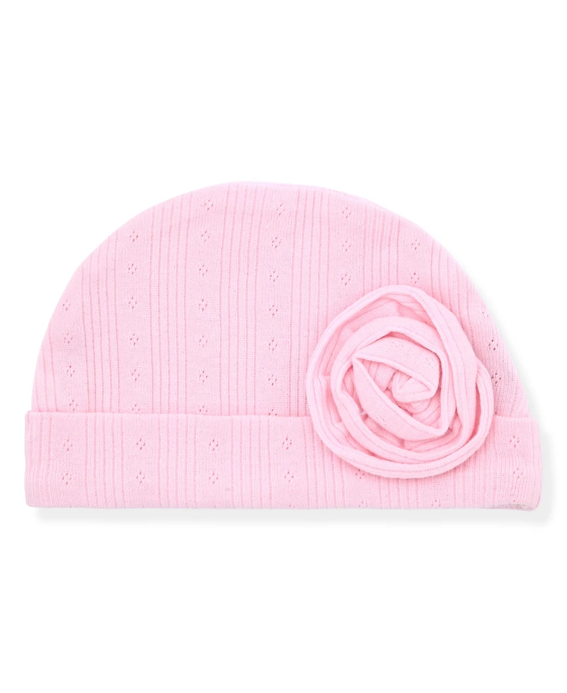 Max & Olivia Baby Girls' Long-Sleeve Gown and Hat, 2-Piece Set