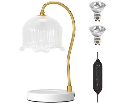 Artudatech Dimmable Candle Warmer Lamp with Timer and 2 Bulbs for Home Decor
