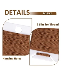 Gnuadz 200pcs Embroidery Floss Bobbins Plastic Organizer Sewing Machine Bobbin Thread Holder Storage Needlework Supplies