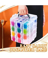 Gnuadz 262Pack Embroidery Thread Floss Kit Cross Sewing Storage Box Tools 4-tier