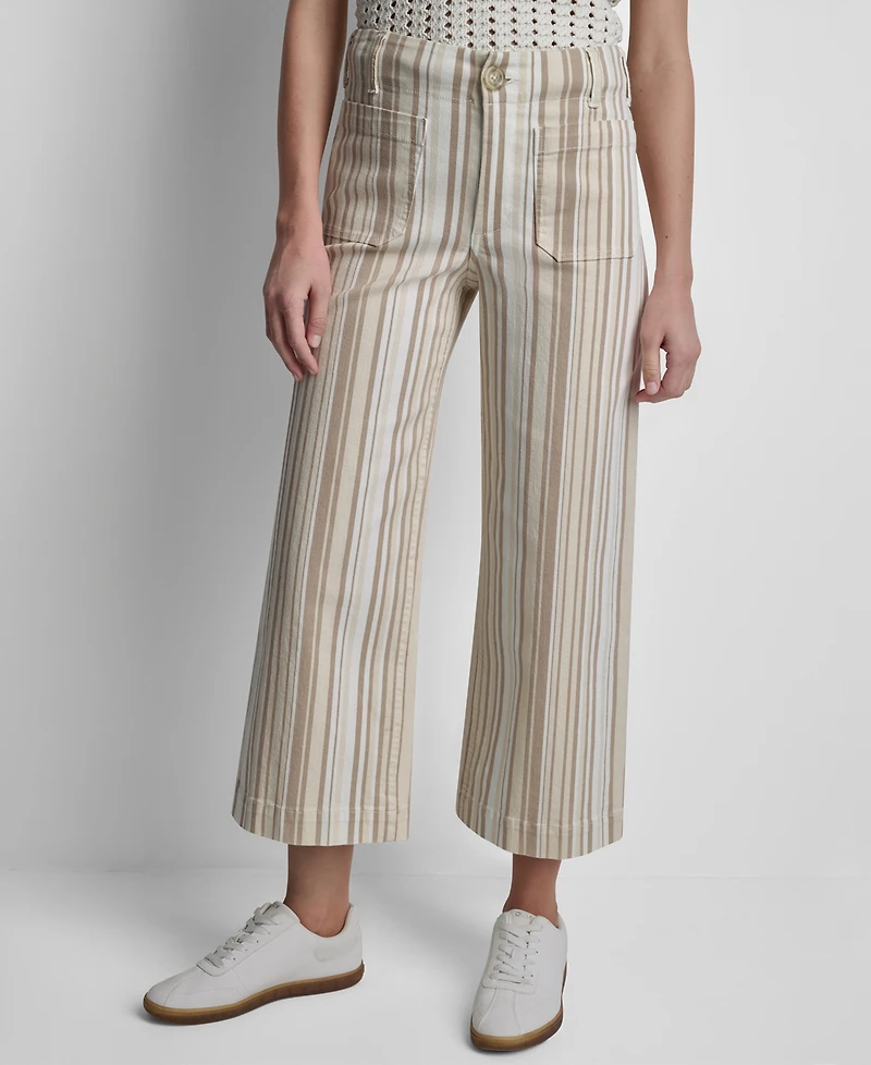 Dkny Jeans Women's High-Rise Wide-Leg Pants