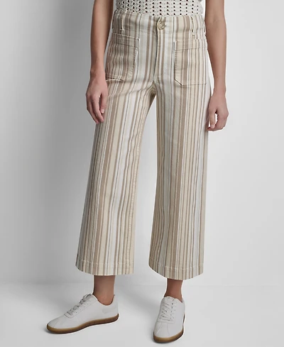 Dkny Jeans Women's High-Rise Wide-Leg Pants
