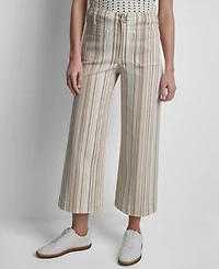 Dkny Jeans Women's High-Rise Wide-Leg Pants