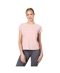 Free Country Women's Microtech Chill B Cool Shirred Crew Top