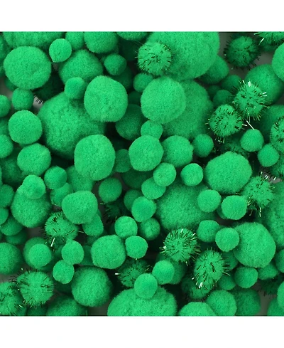 Gnuadz 900 Pom Poms Bulk Arts Crafts Soft Fluffy Assorted Sizes Decorations