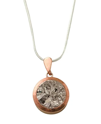 Uncommon Goods Bismuth Necklace Copper Plated Brass Bail