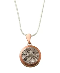 Uncommon Goods Bismuth Necklace Copper Plated Brass Bail