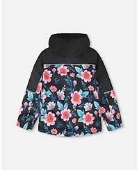 Deux par Deux Little Girls 3-in-1 Two-Piece Mid-Season Outerwear Inner Jacket