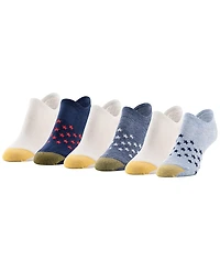 Gold Toe Women's Americana Invisible Socks, 6-Pack