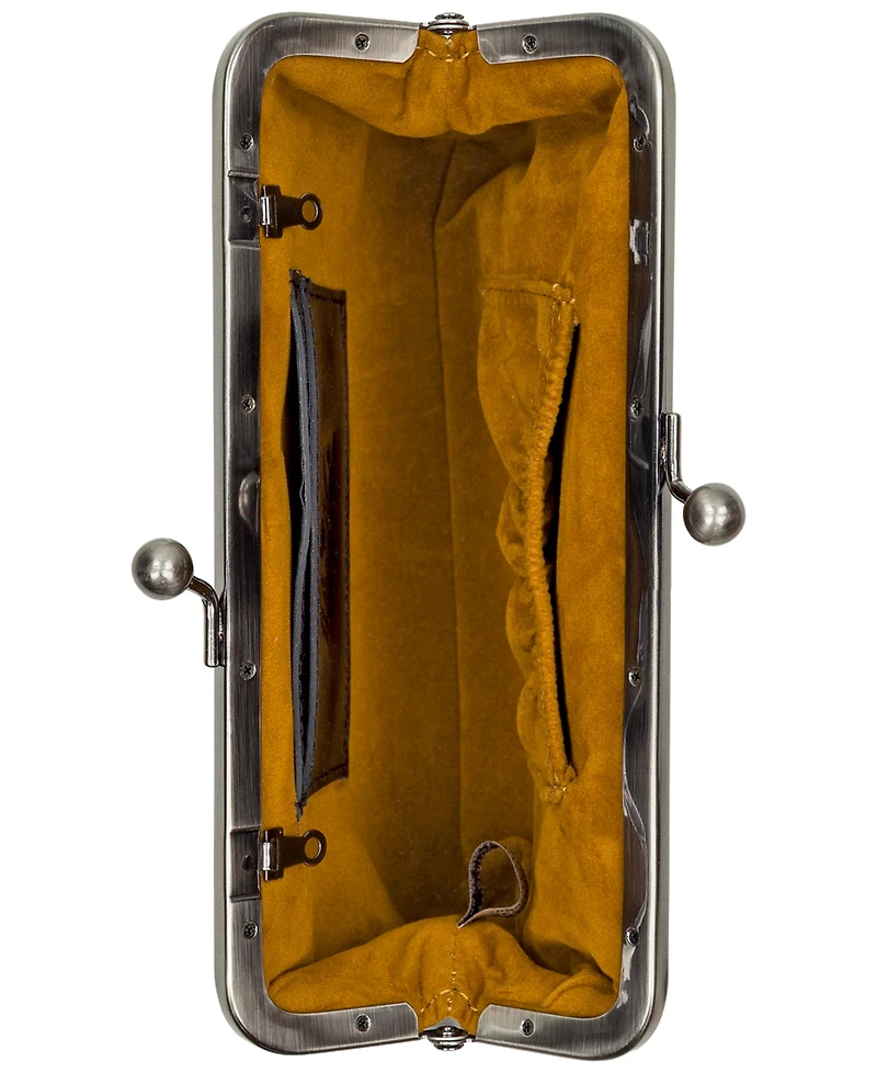 Patricia Nash Kisslock Mini Potenaz Leather Crossbody Bag