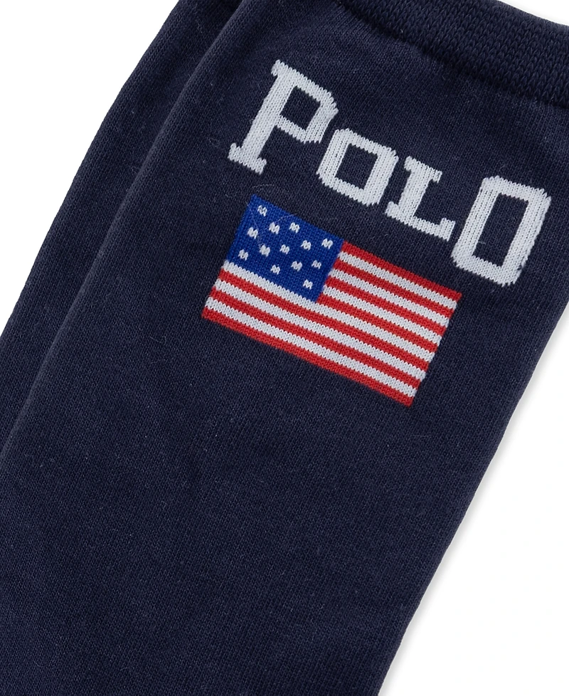 Polo Ralph Lauren Women's Flag Motif Crew Socks