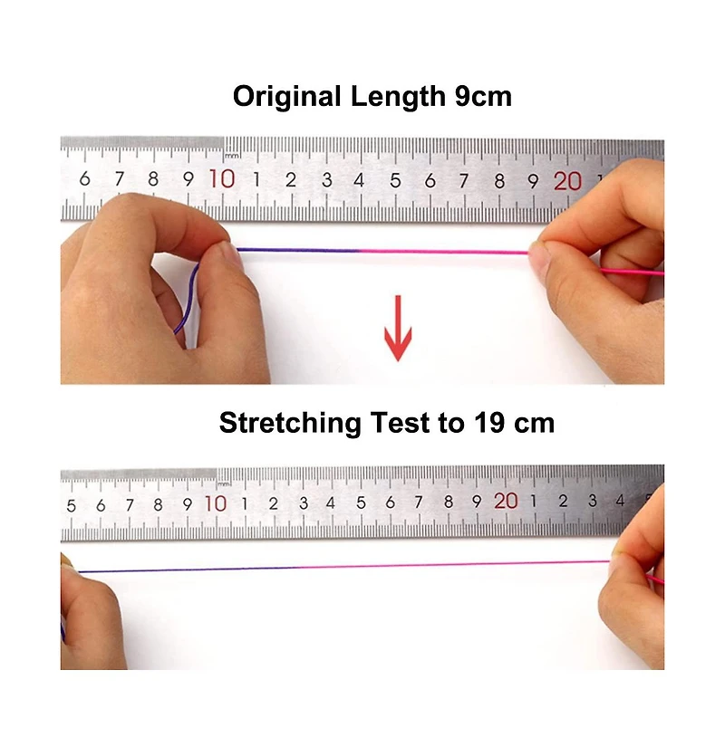 Gnuadz 330 Feet Elastic String Bracelets Necklaces Beading Crafts Cord