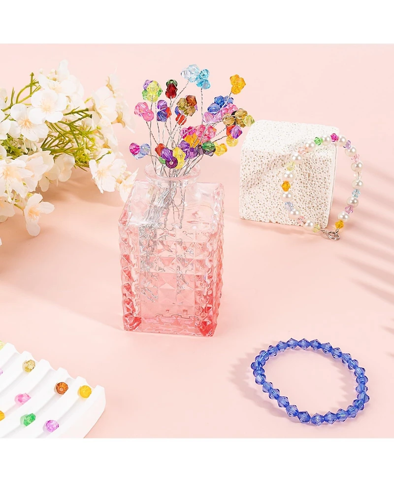 Gnuadz 3760pcs Crystal Beads For Bracelets Diy Crafts Jewelry Making Kit