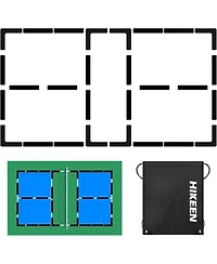 Hikeen Court Lines Marker Kit Anti-Slip and Wind-Resistant Throw Down Markers 28pcsr 84pcs, Pickleball Net Court for Outdoor Indoor Court