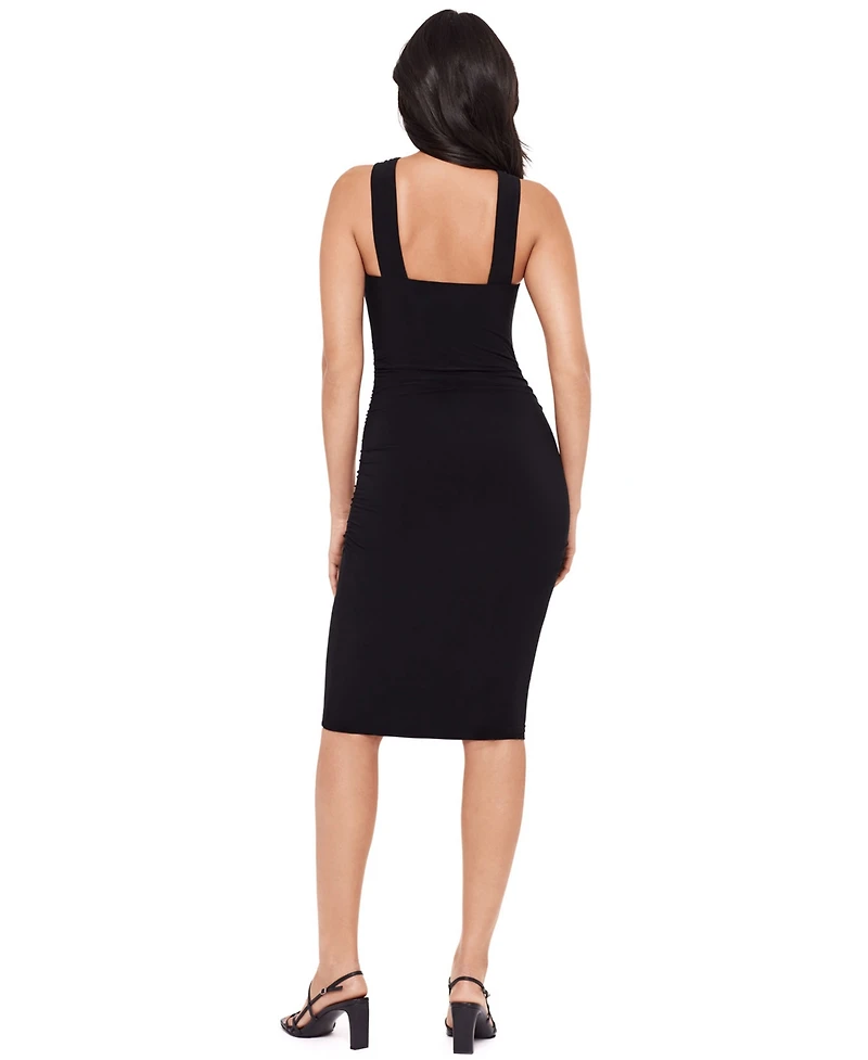 Body by Miraclesuit Women's Keyhole Neck Midi Dress