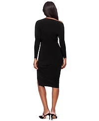 Body by Miraclesuit Women's Off-The-Shoulder Long-Sleeve Dress