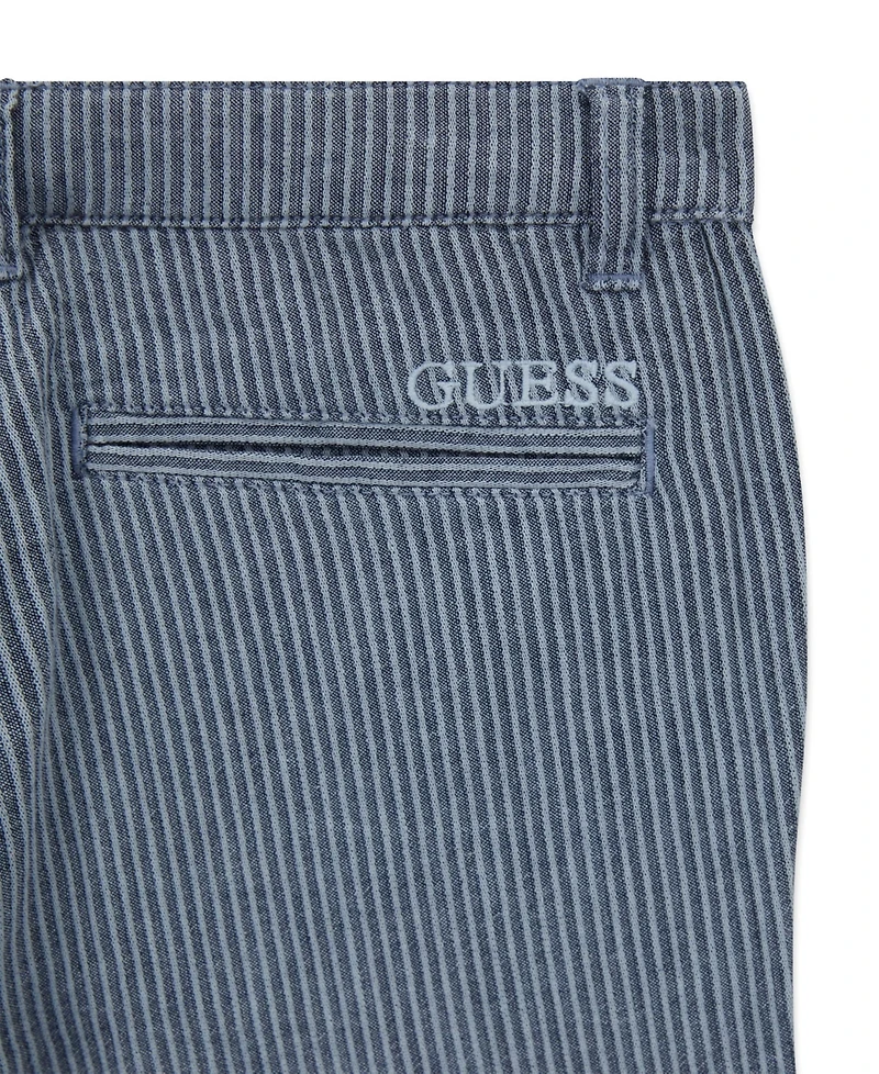 Guess Boys' 8-16 Seersucker Chino Shorts