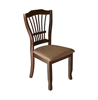 New Classic Furniture Bixby Solid Wood and Polyester Dining Chairs in Espresso